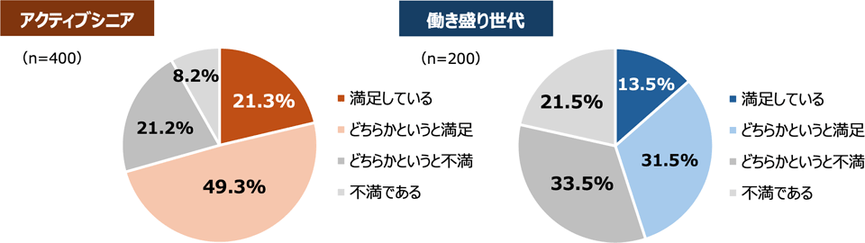 現在、運動や健康を意識して体を動かす時間や頻度、かける金額に対して、どのように感じていますか