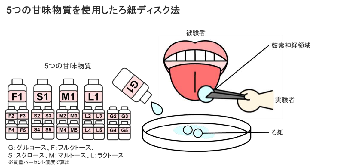 甘味味覚想起訓練の流れ